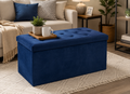 Storage Ottoman Folding Solid Space Saving Box