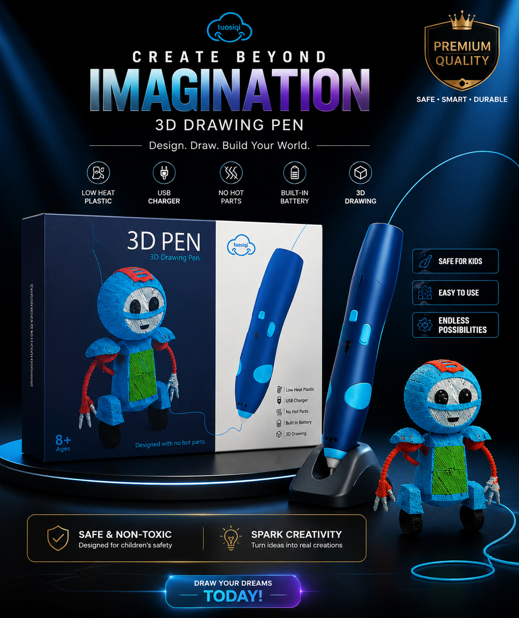 3D Pen Printing And Drawing Pen For Kids