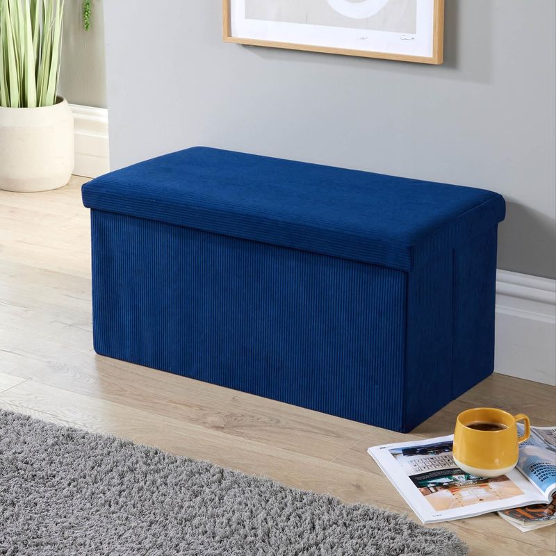 Storage Ottoman Folding Solid Space Saving Box
